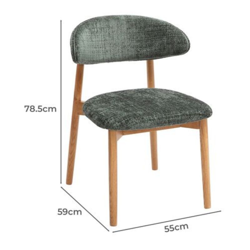 Chaises de salle à manger Emir en bois hêtre (Lot de 2)