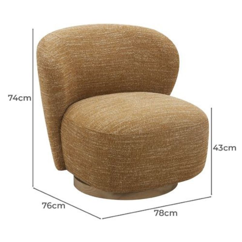 Fauteuil Clara Boucle pivotant