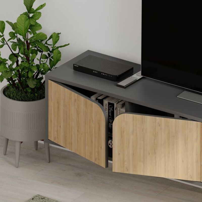 Meuble TV moderne - SPARO - 180cm Design suspendu