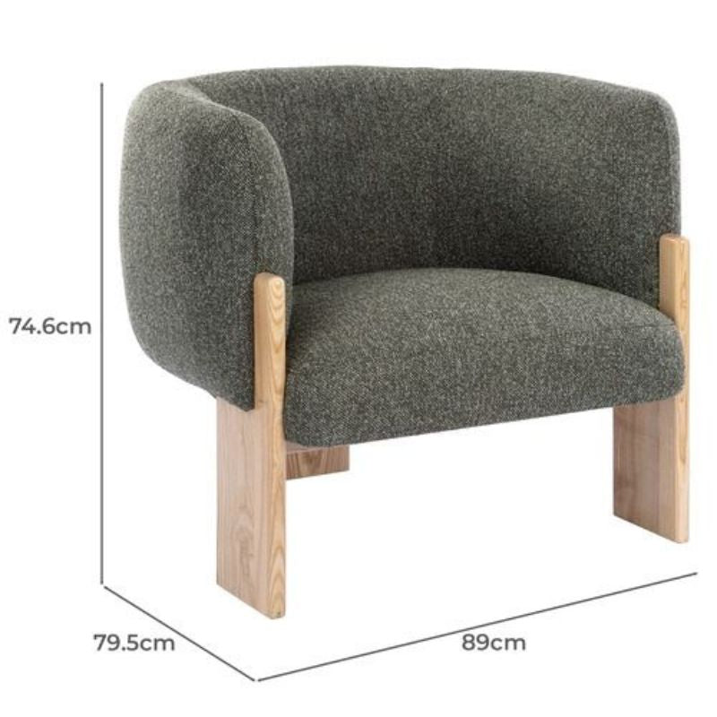 Fauteuil BENJI – Design Organique & Confort Rembourré