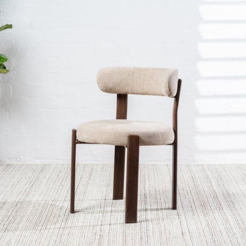Chaises de salle à manger MIRAMAR en chenille (lot de 2)