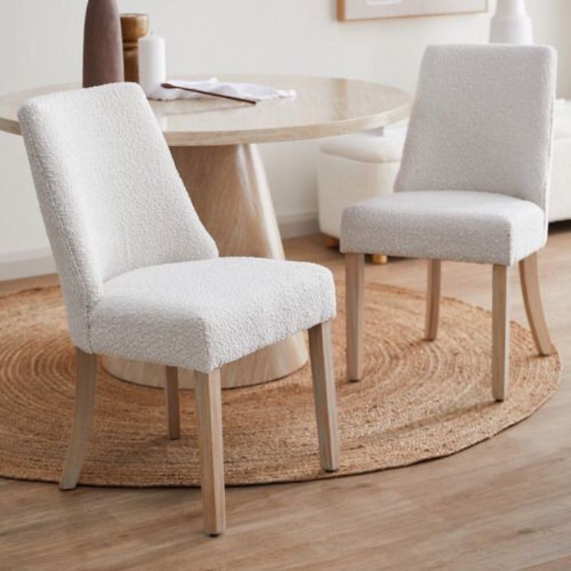 Chaise de salle à manger DOVER - Boucle (Lot de 2)
