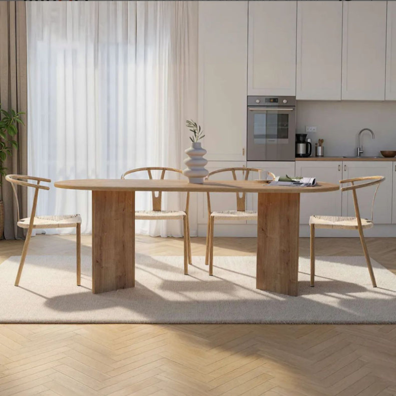 Table à manger moderne - Pieds en V (180 cm)