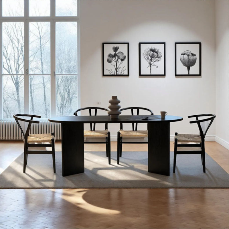 Table à manger moderne - Pieds en V (180 cm)