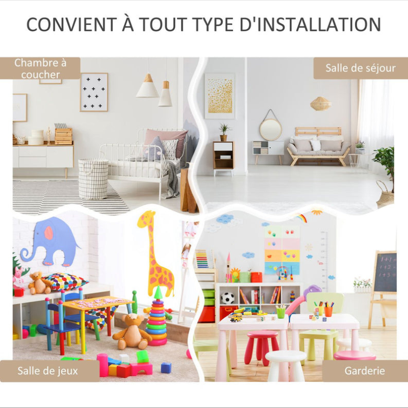 Bibliothèque étagère Multi-Rangement 3 étagères 2 niches Grand tiroir en bois - Blanc