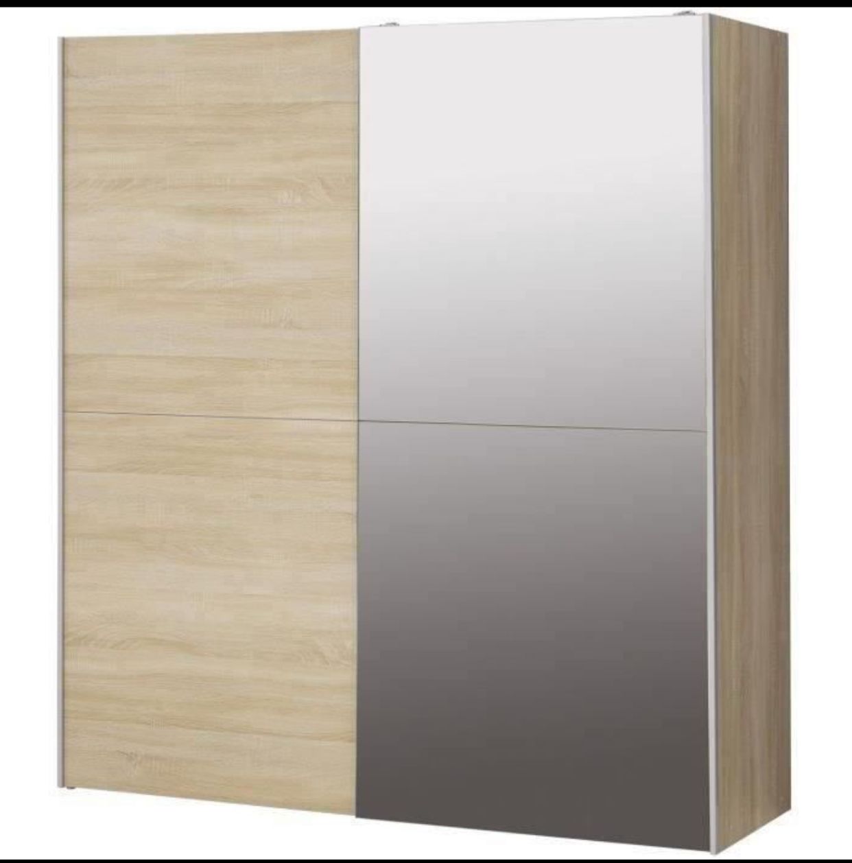 Armoire ULOS – Chêne Sonoma – 2 Portes Coulissantes avec Miroir