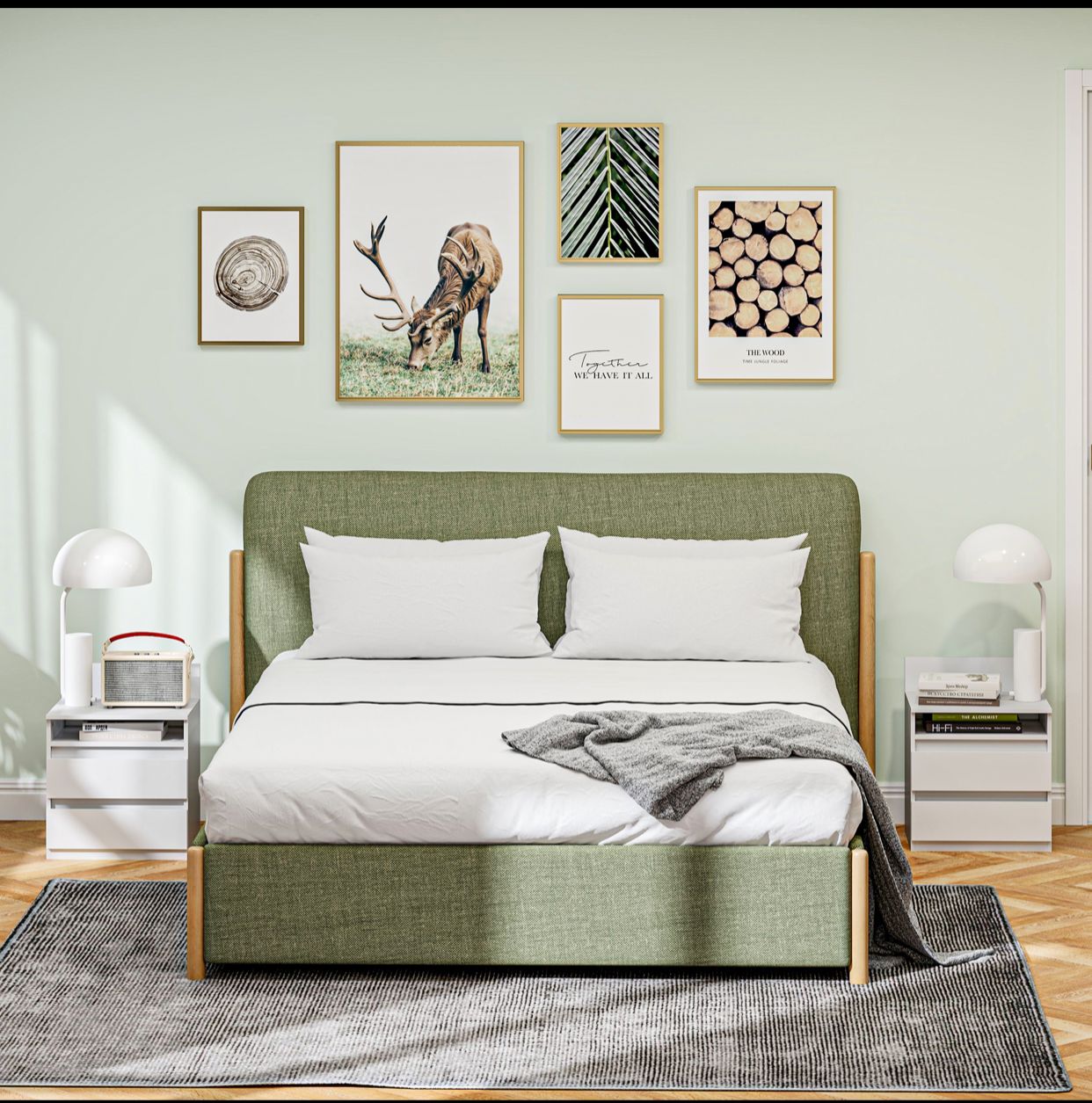 Pack Lot de 2 Tables de Chevet Modernes – Blanc Épuré – avec Tiroir & Étagère