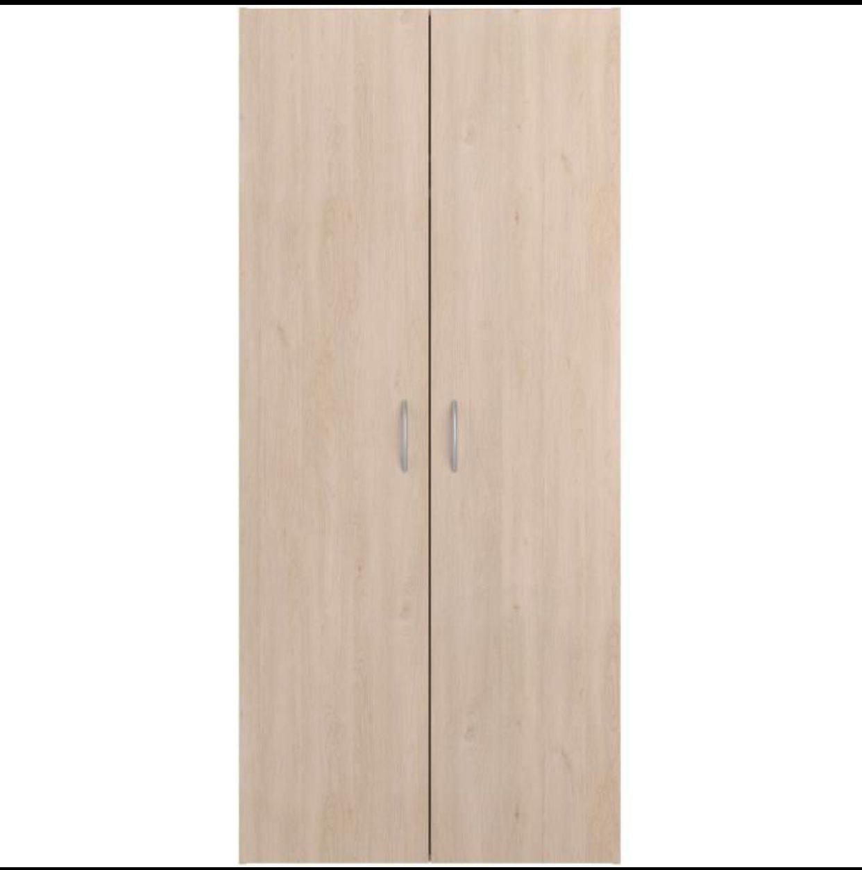Armoire - EASY LIFE - Décor Chene clair - 2 portes battantes