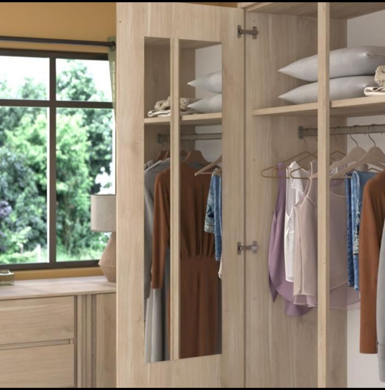 Armoire de chambre - Chene - 3 portes