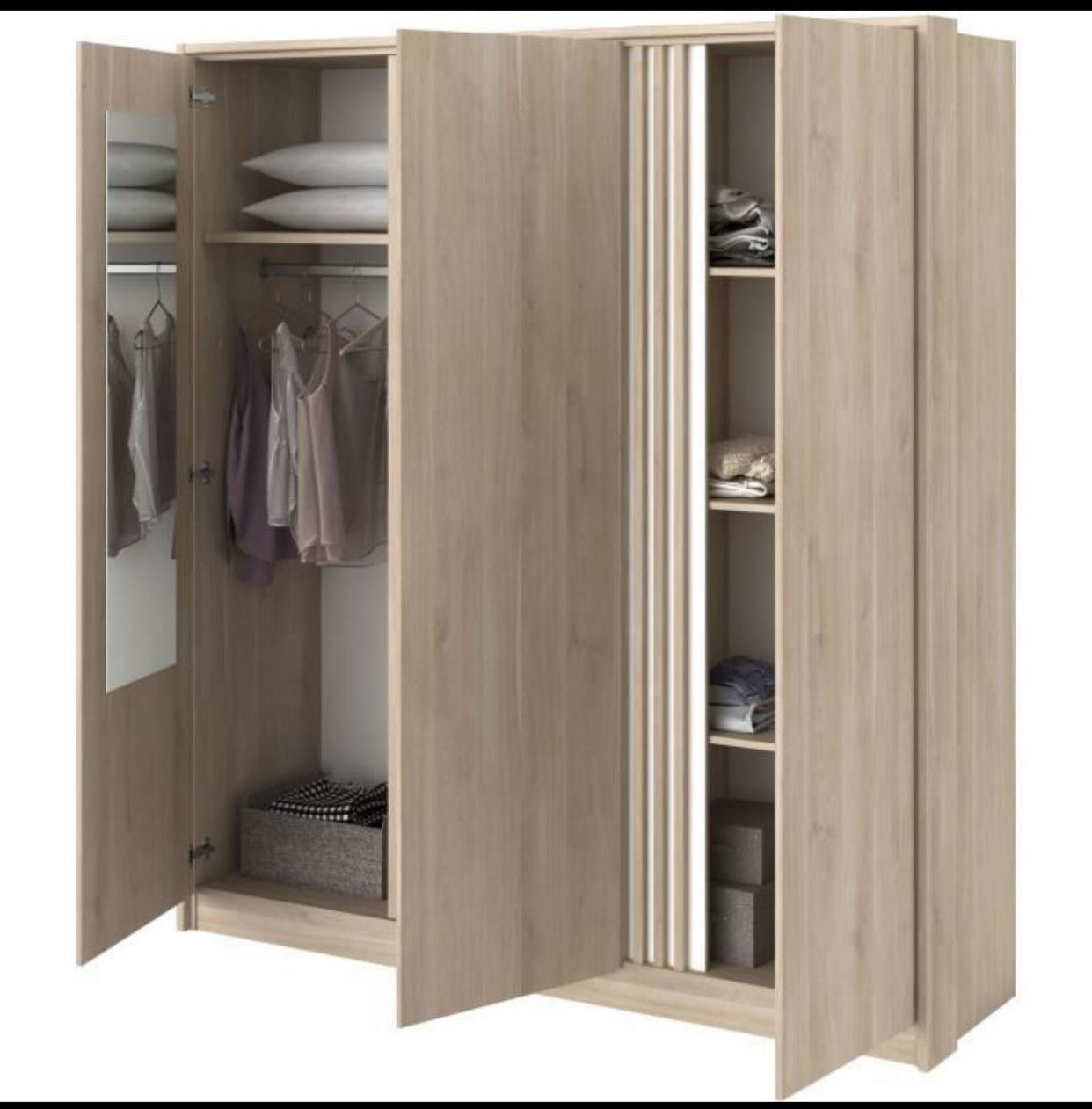 Armoire de chambre - Chene - 3 portes