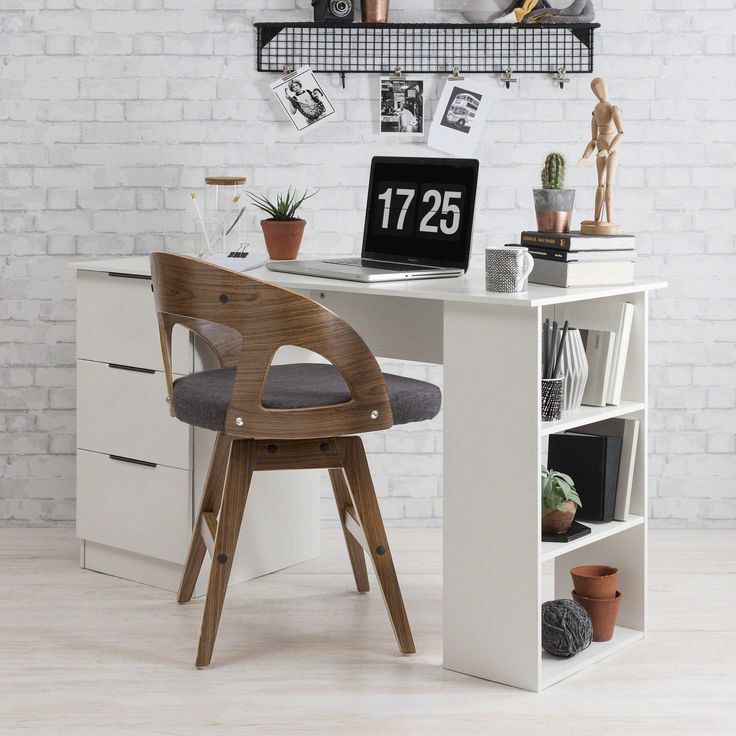 Bureau avec 3 tiroirs - Blanc 120cm bois Mdf