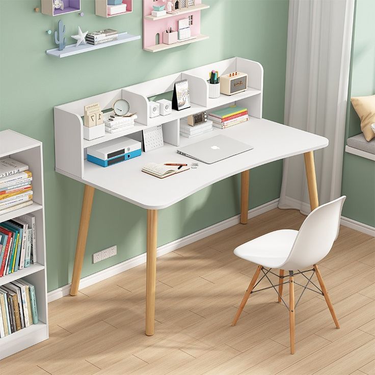 PERTUIS Bilblio – Bureau en bois avec Bibliothèque